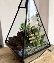 Load image into Gallery viewer, Geometry Glass Succulents Arrangement berrykinn
